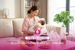 Chăm sóc sau sinh: Bí quyết dinh dưỡng và kích sữa chuẩn 2026