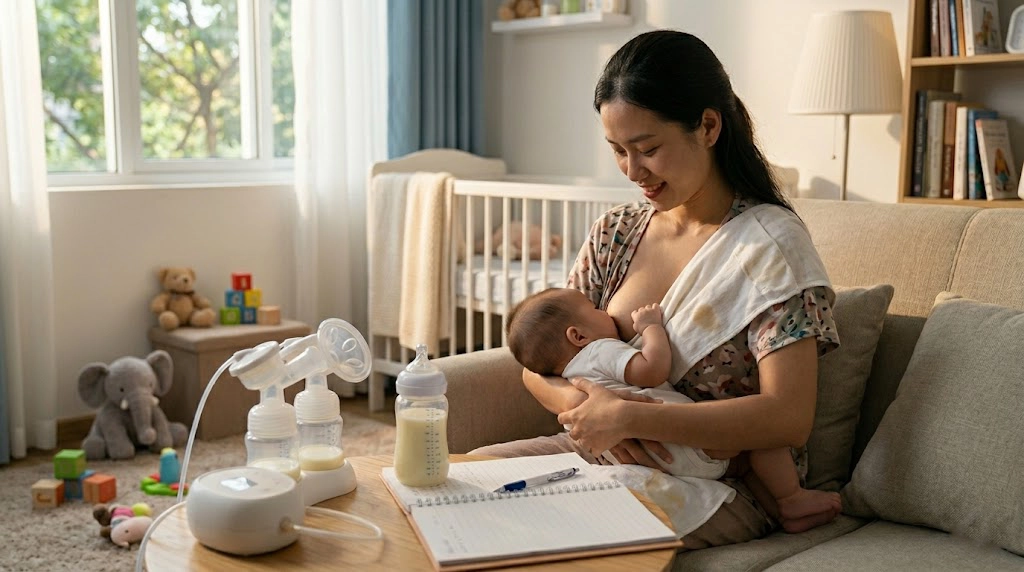 Kích sữa tuần 3: Ổn định - Tận hưởng thành quả và duy trì thói quen tốt.