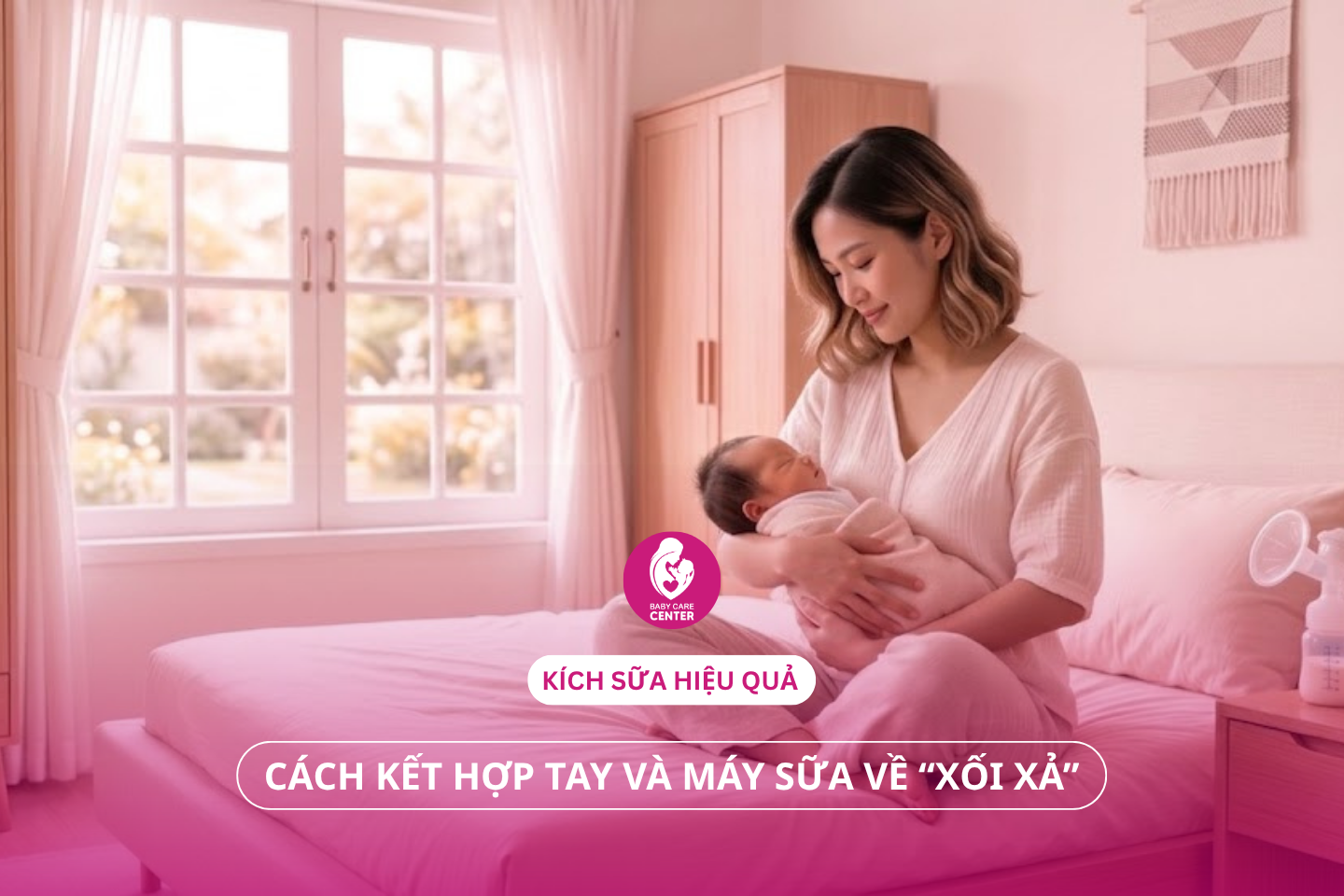 Kích sữa hiệu quả: Cách kết hợp tay và máy sữa về “xối xả”