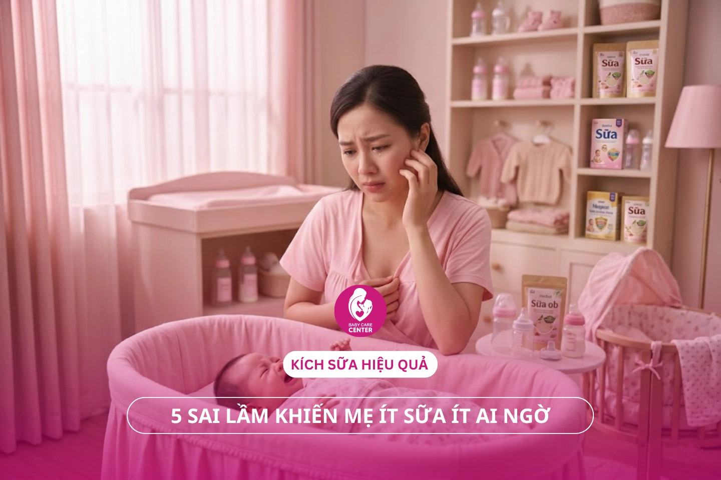 Kích sữa hiệu quả: 5 sai lầm khiến mẹ ít sữa ít ai ngờ.