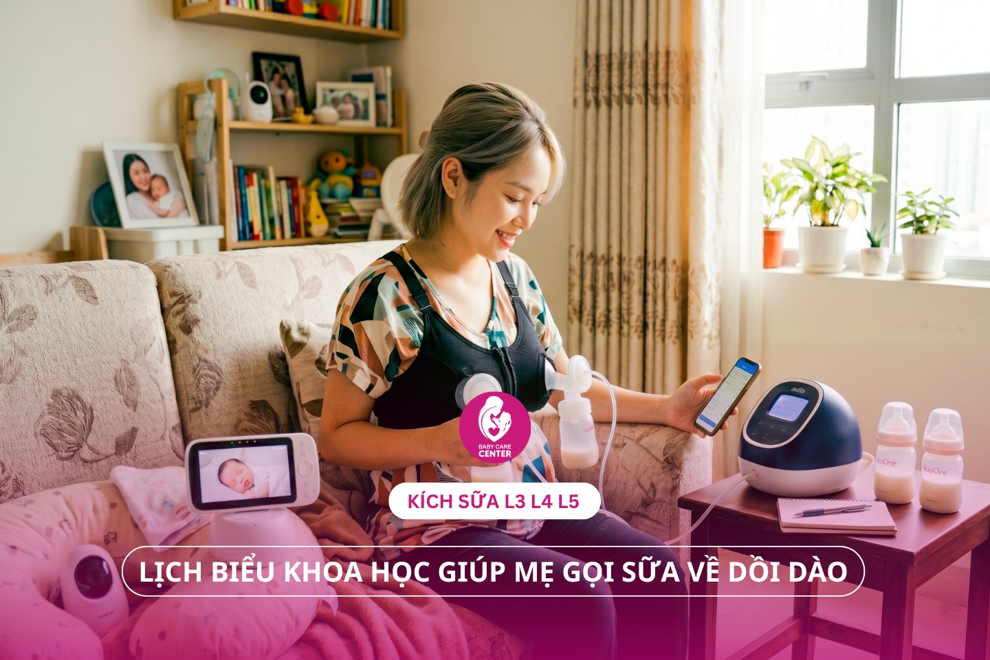 Kích sữa L3 L4 L5: Lịch biểu khoa học giúp mẹ gọi sữa về dồi dào