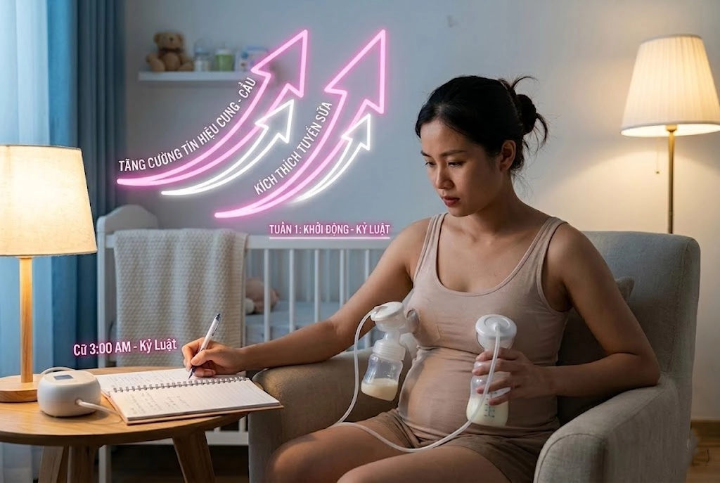 Khởi động kích sữa - Cần sự kiên trì và kỷ luật cao độ.